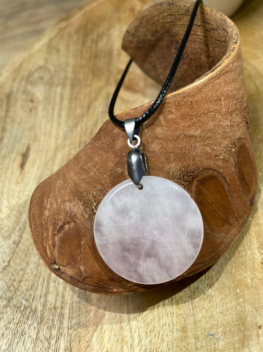 Collier pendentif rond
