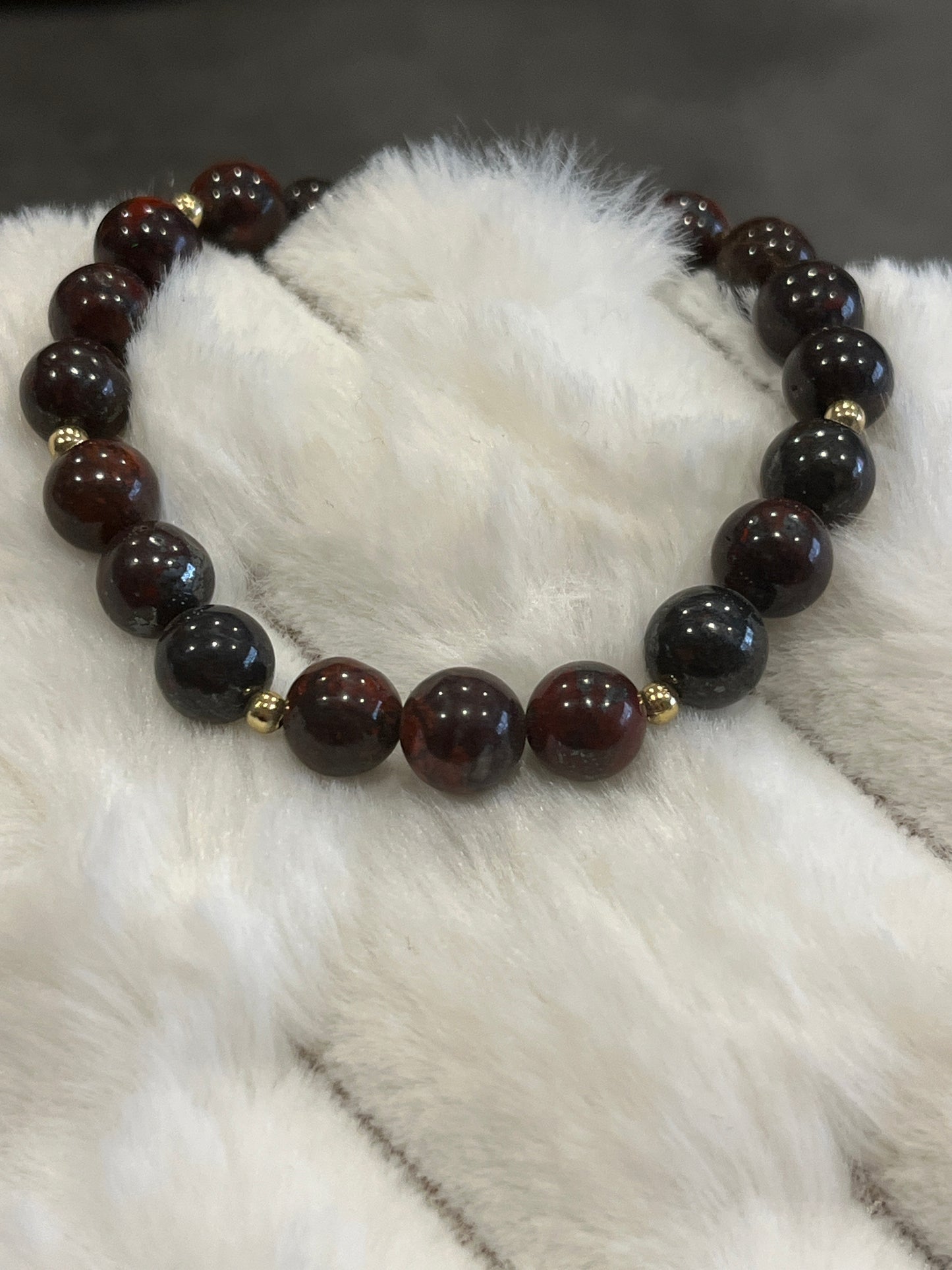 Jaspe arc en ciel 8 mm