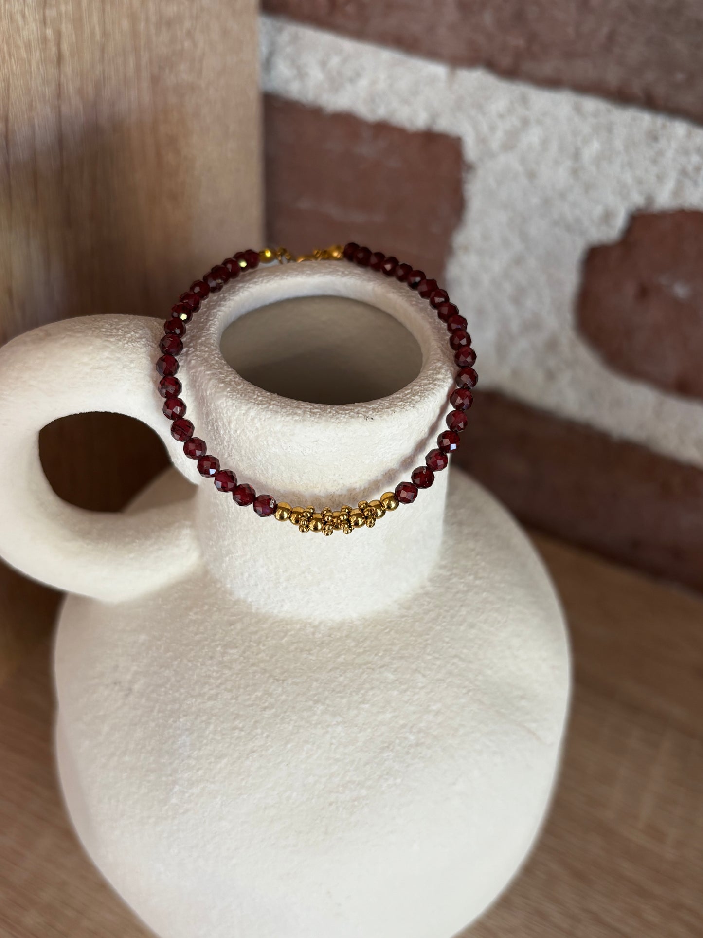 Bracelet Grenat Rhodolite AA
