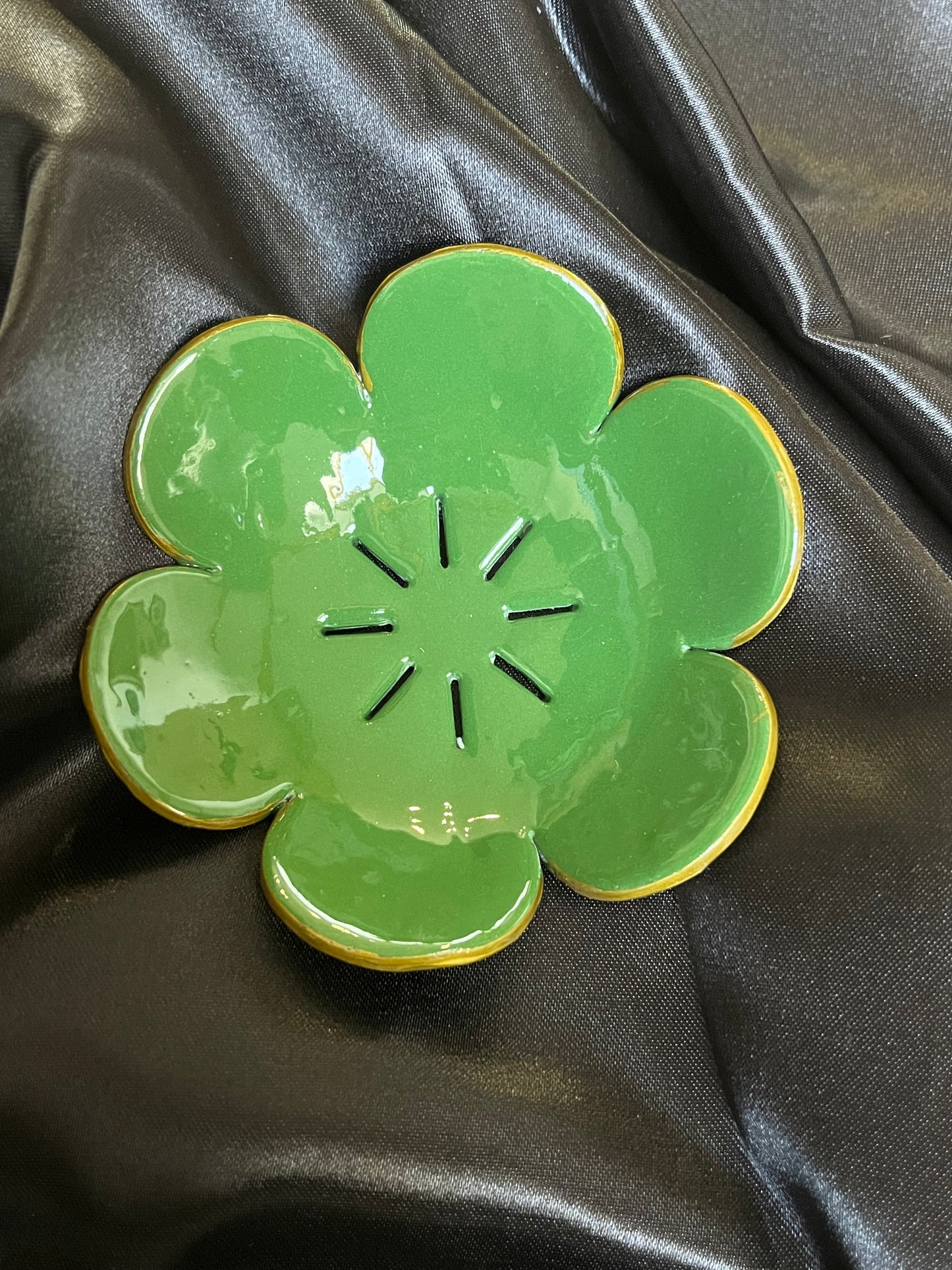 Coupelle fleur verte