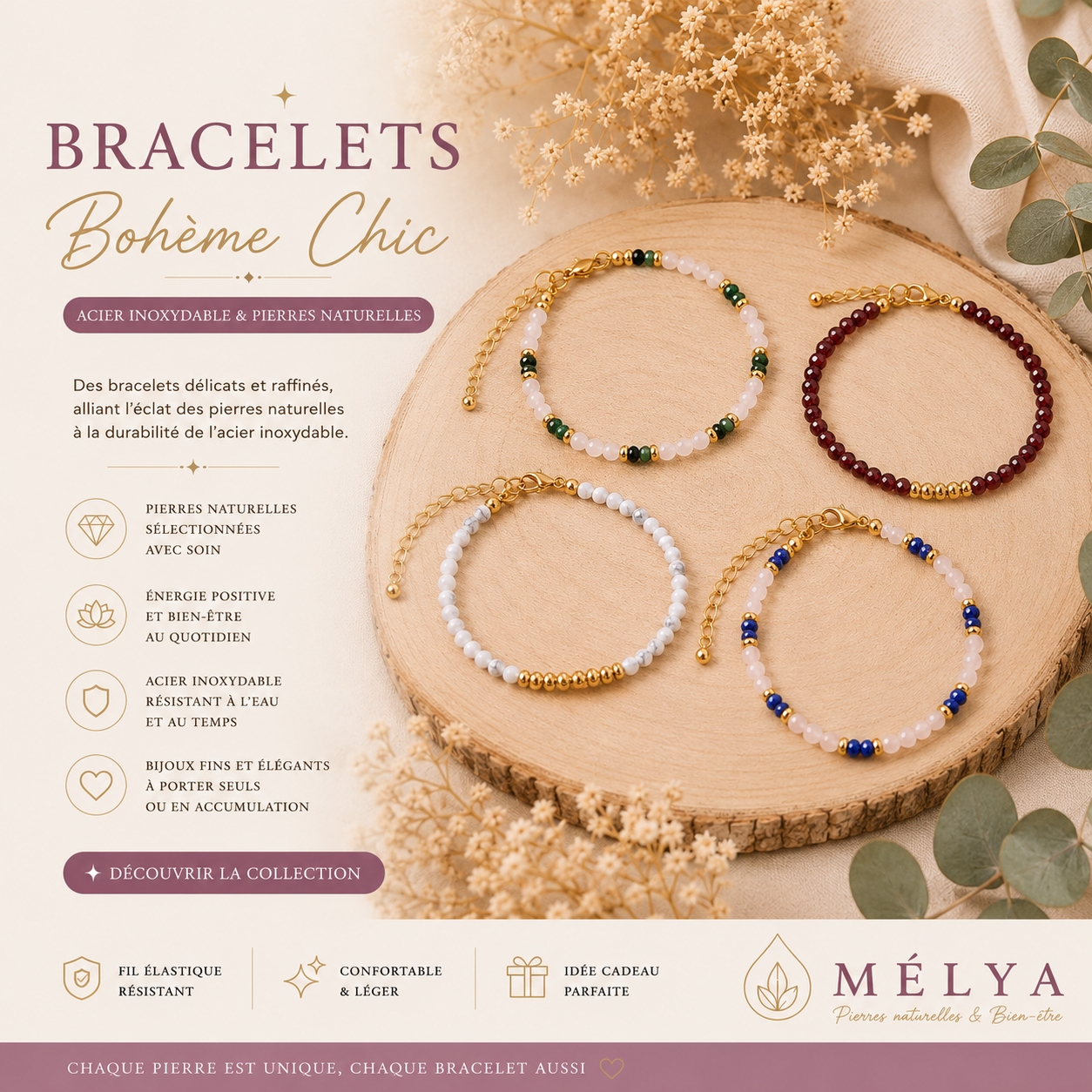 Les bracelets Bohème Chic