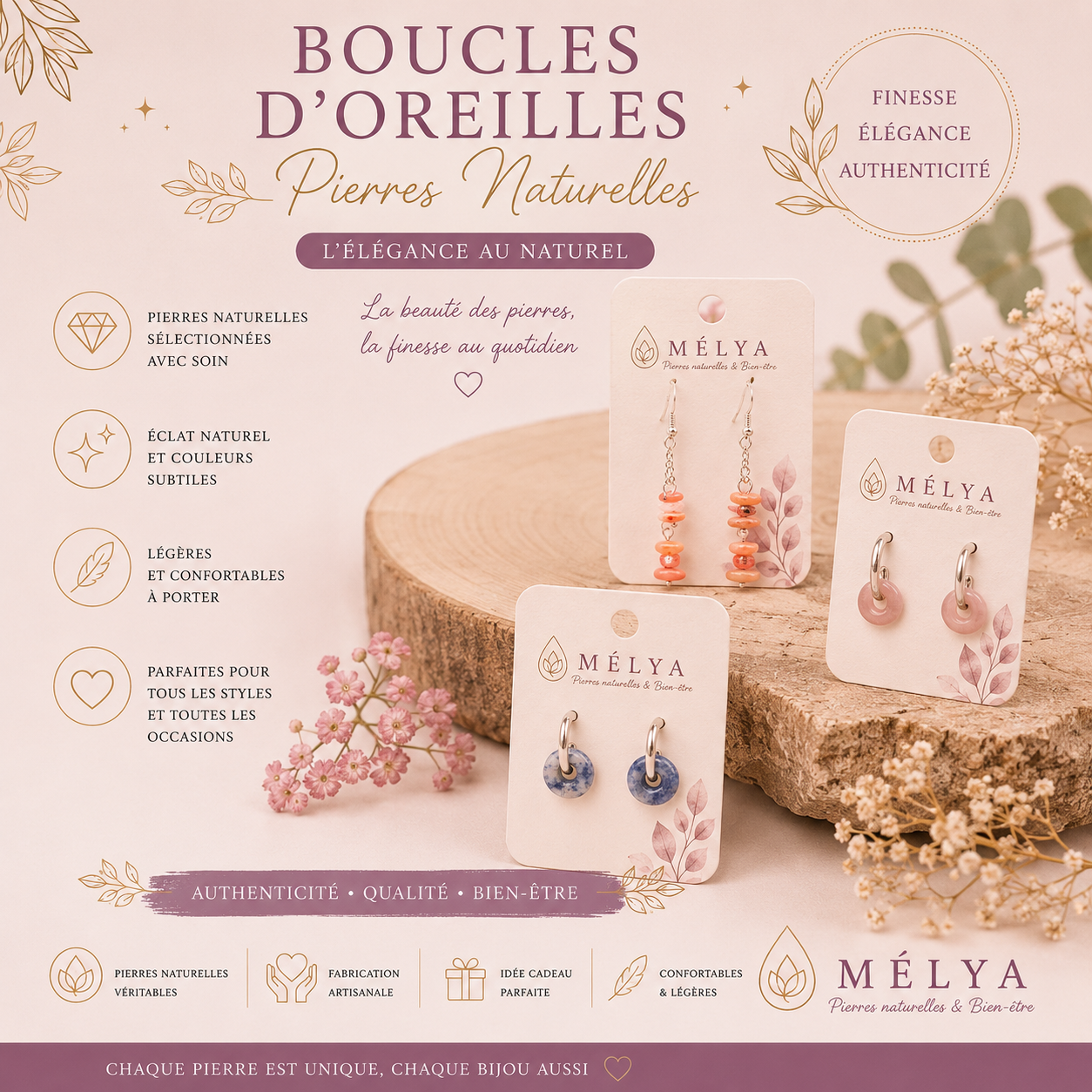Les boucles d'oreilles
