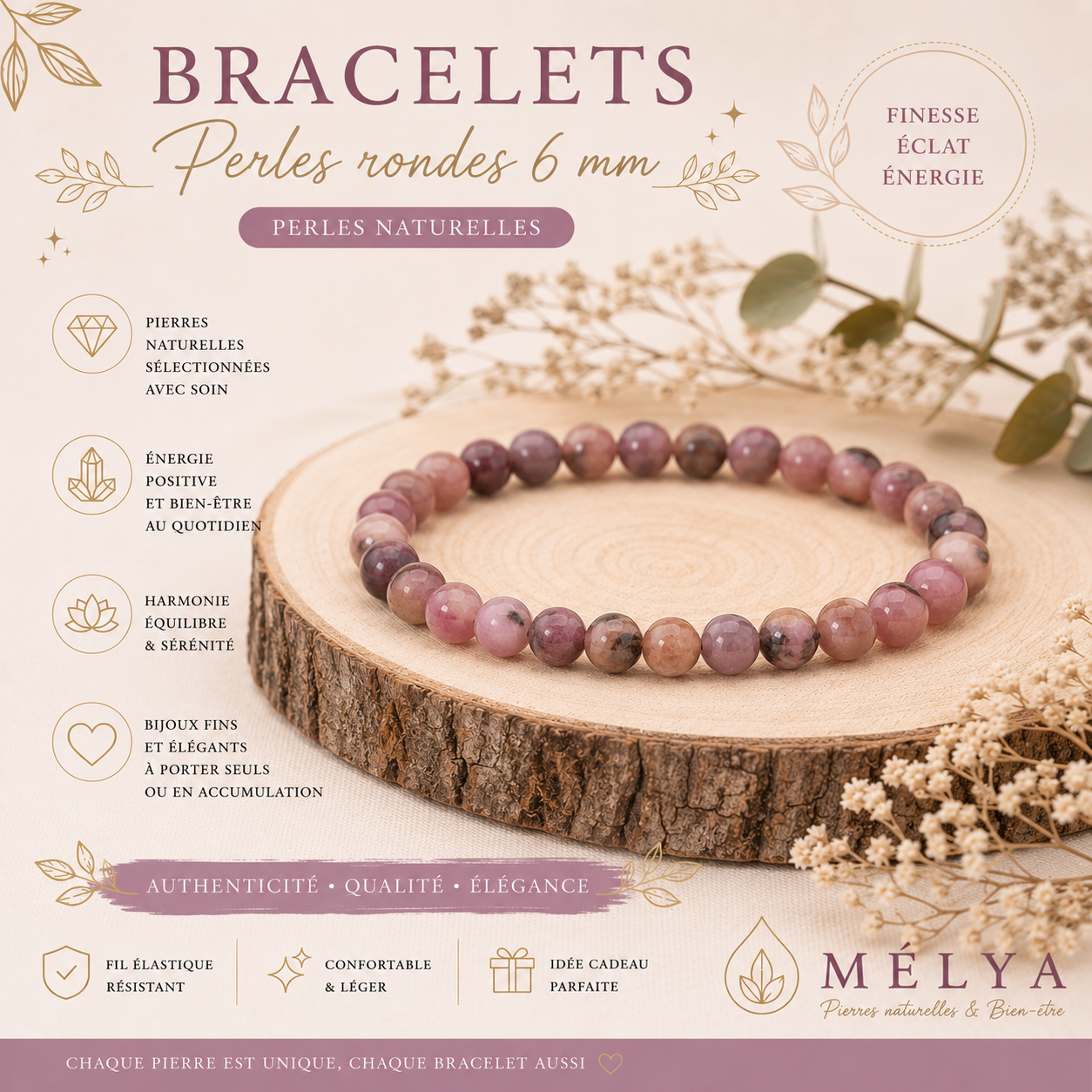 Les Bracelets 6mm