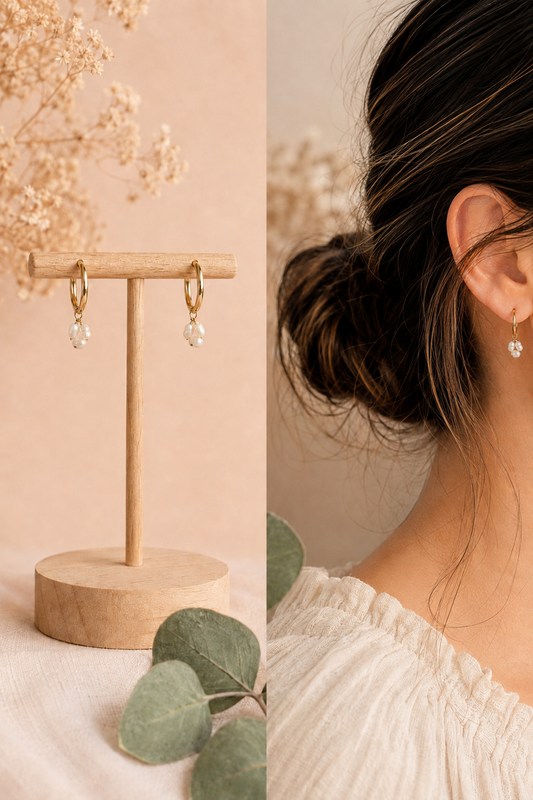 Boucles d'oreilles Perles d'eau douce