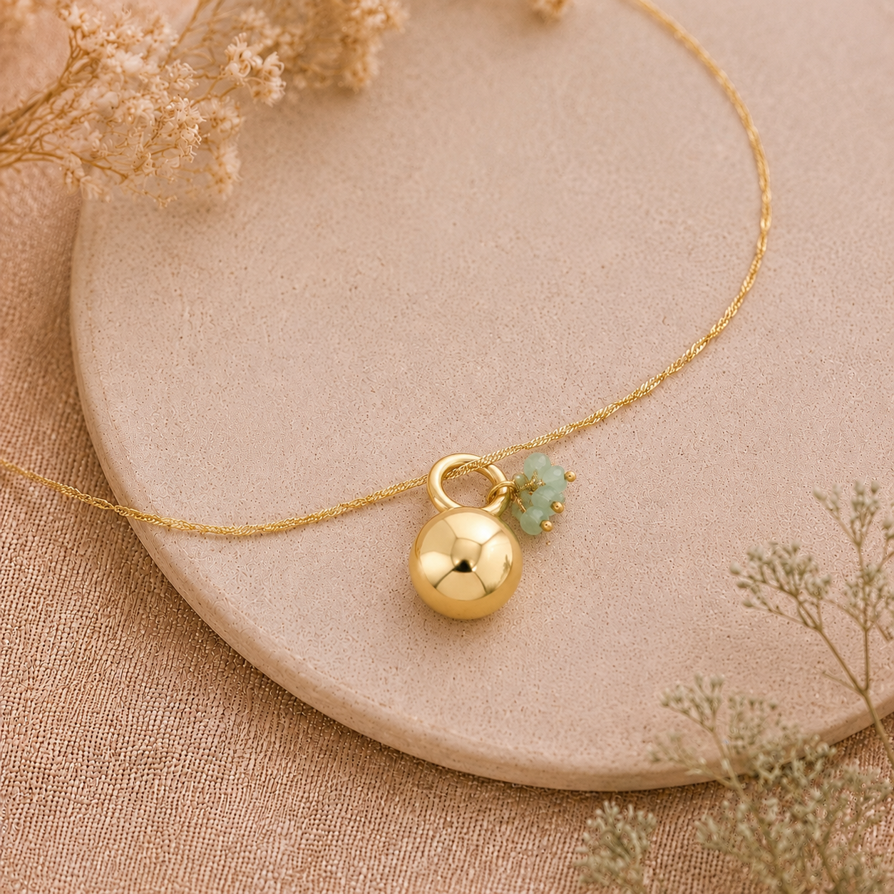 Bola de grossesse Aventurine verte