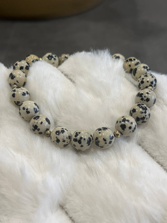 Jaspe dalmatien 8 mm