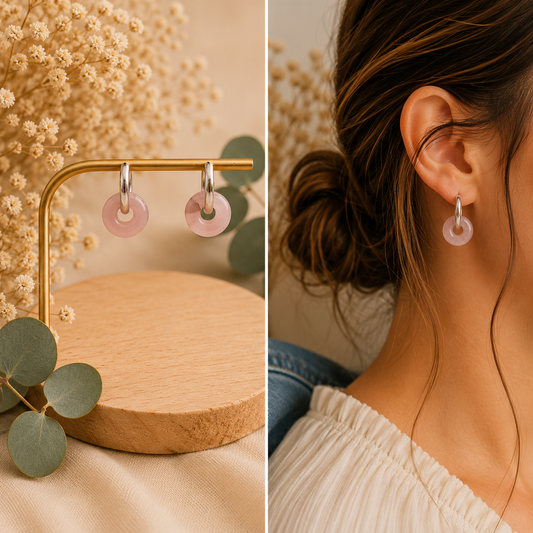 Boucles d'oreilles Agate de Botswana A