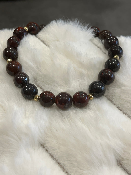 Jaspe arc en ciel 8 mm