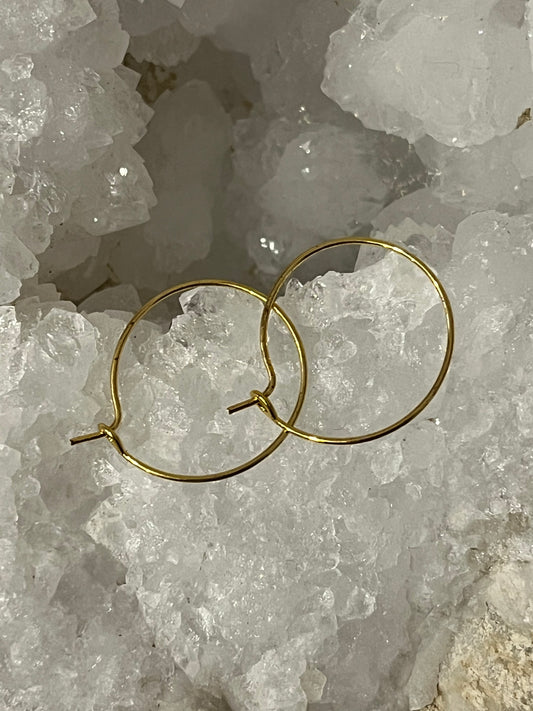 Créoles rondes fines