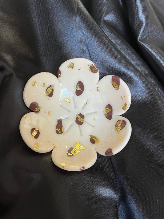 Coupelle fleur léopard
